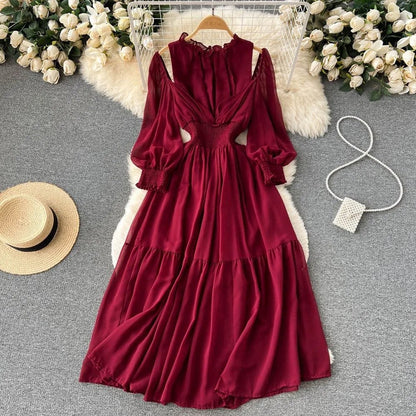 Chaicy Classic Dress - Maroon image