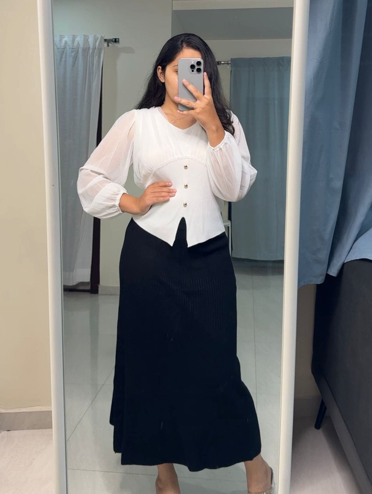 Riley Knit Skirts - Black image
