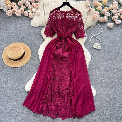 Cherrie Lace Frocks - Wine image