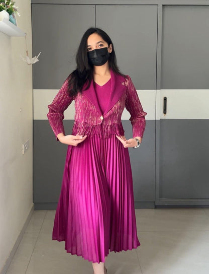 Tux Exclusive Pleated Dress