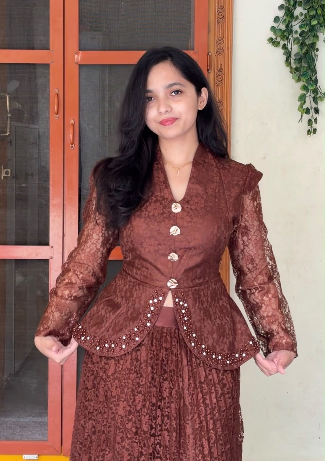 Plum Exclusive Pleated Co-Ords