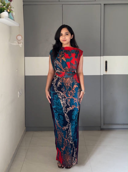 Hima Tie Up Maxi Dress 2