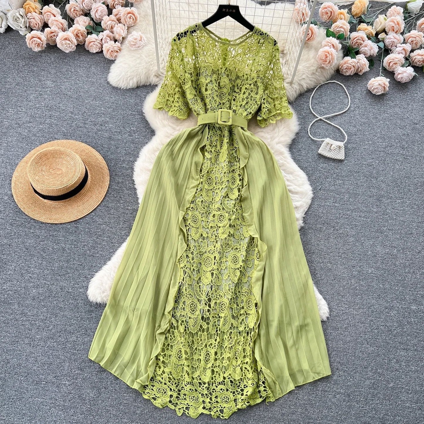 Cherrie Lace Frocks - Green image
