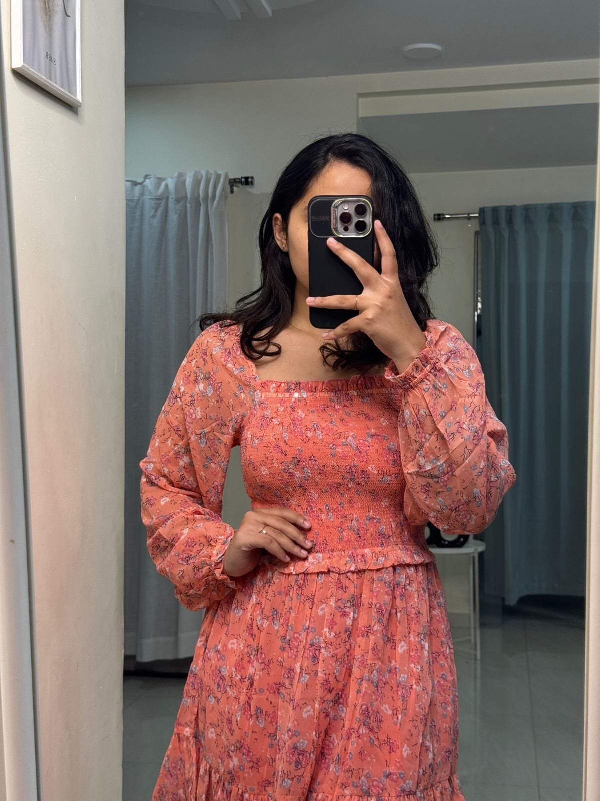 Georgette Floral Midi Dress image 1
