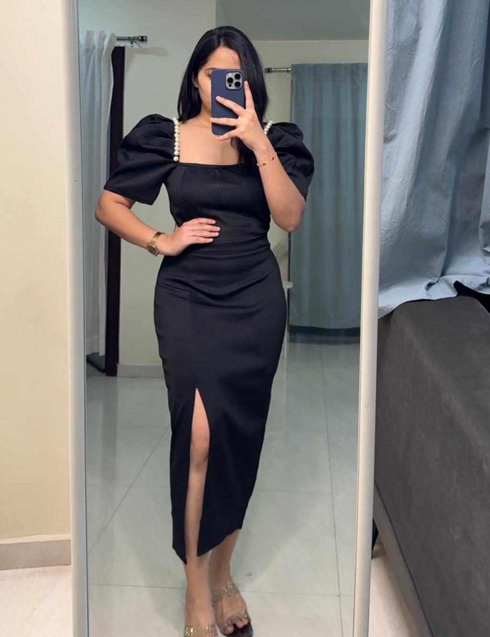 Helen Front Slit Bodycon