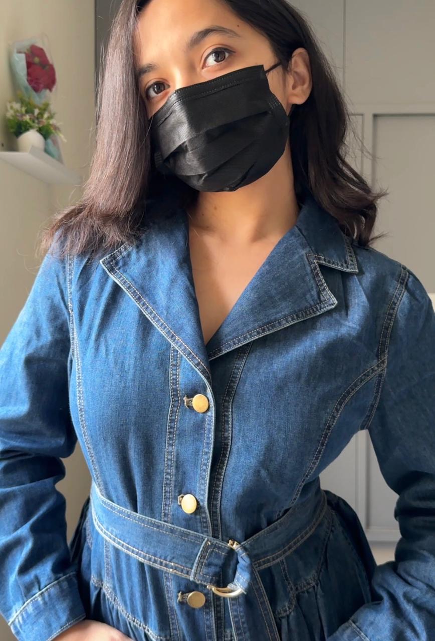 Rica Button Down Denim Dress