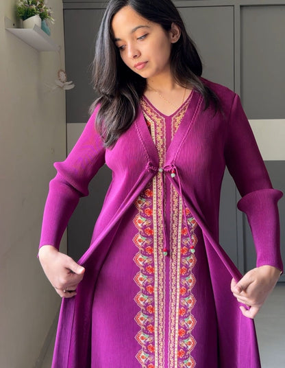 Heritage Panel Pleated Dress