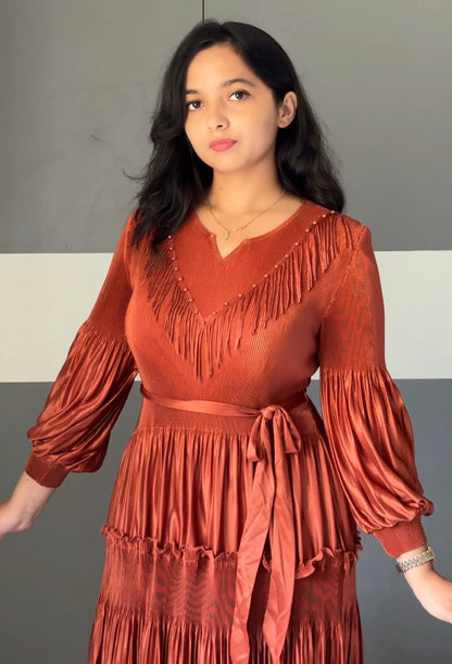 Hane Exclusive Pleated Dress