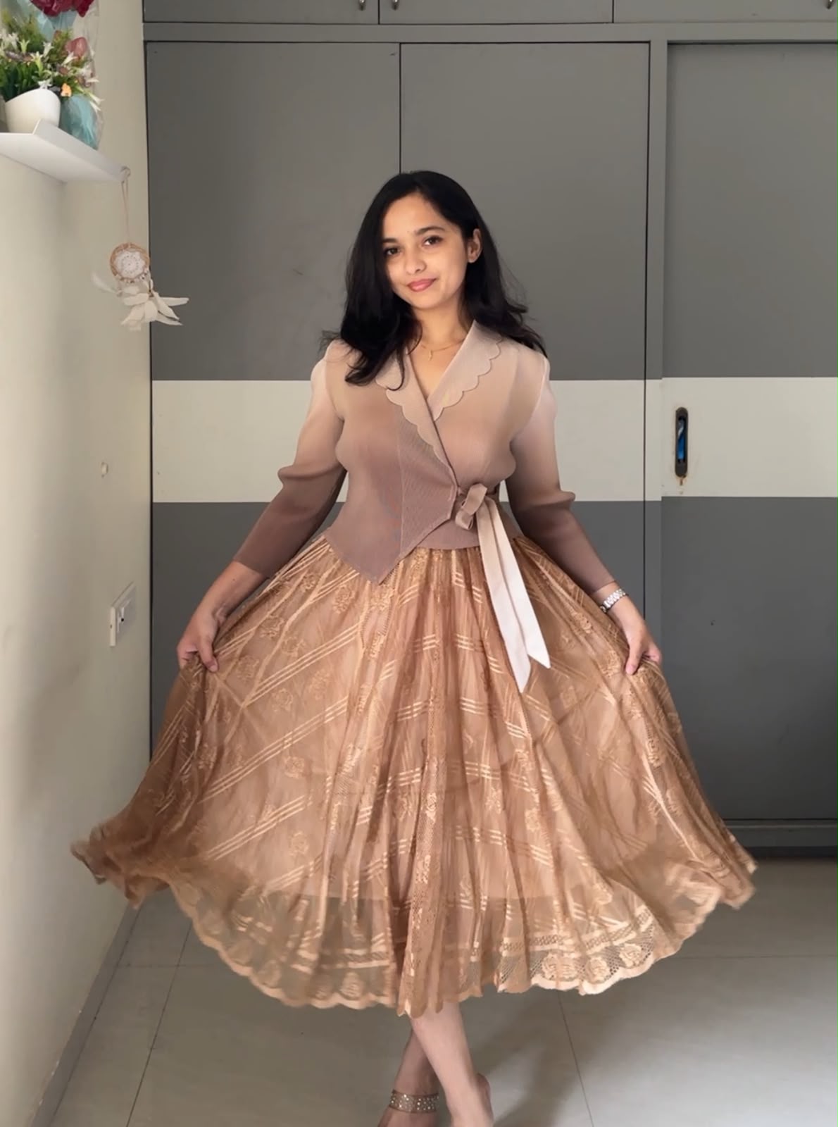 Kiki Exclusive Pleated Dress