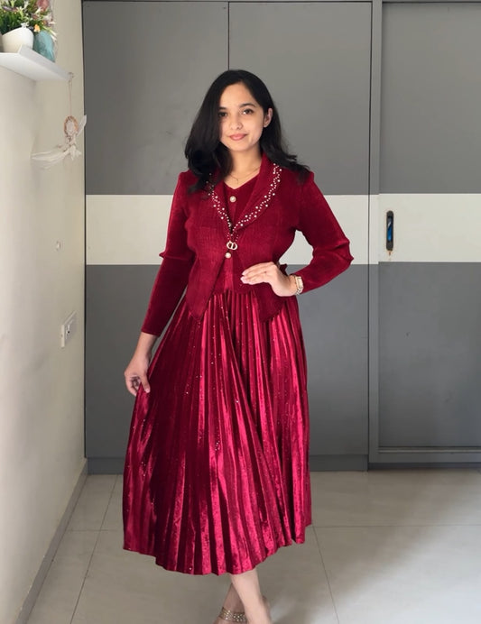 Fika Exclusive Pleated Dress