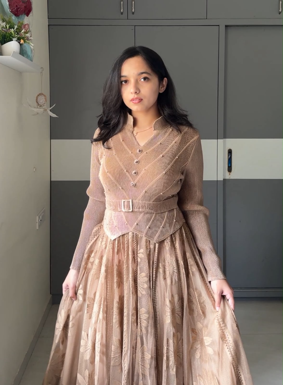 Gona Exclusive Pleated Dress