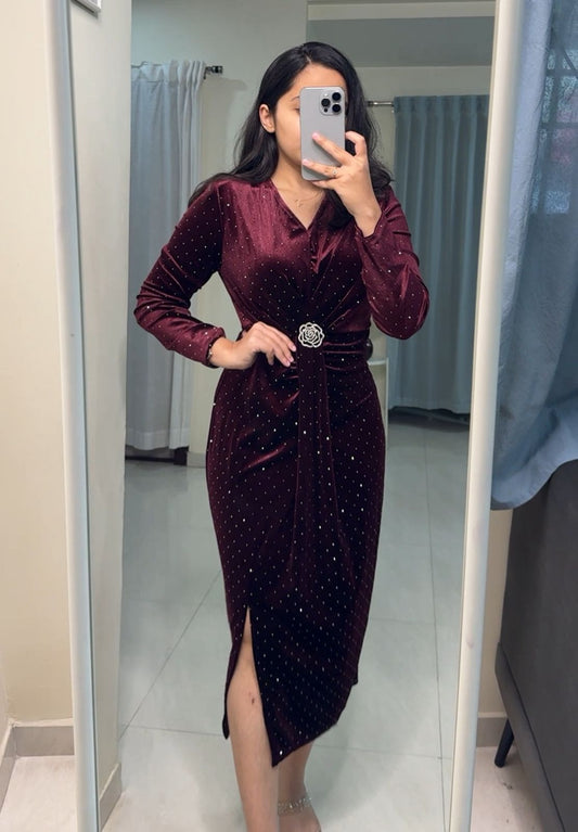 Louis Velvet Bodycon Dress