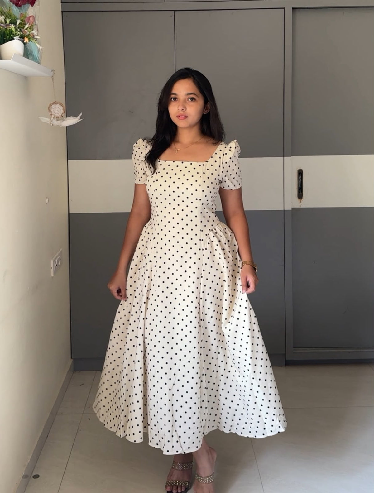 Enzo Polka Dot Dress