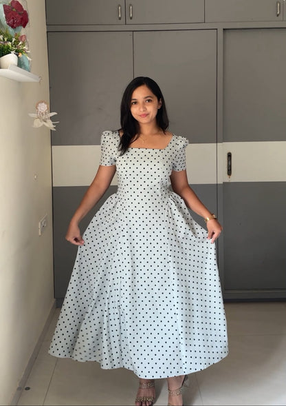 Enzo Polka Dot Dress