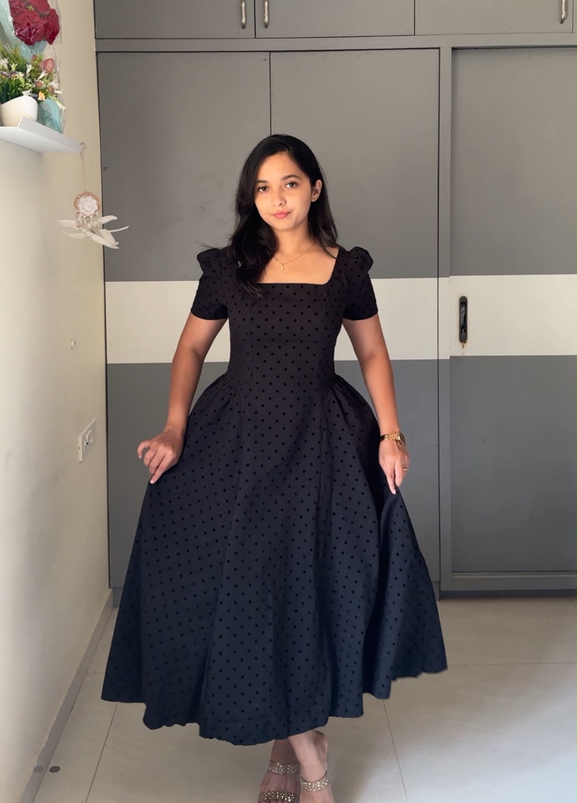 Enzo Polka Dot Dress