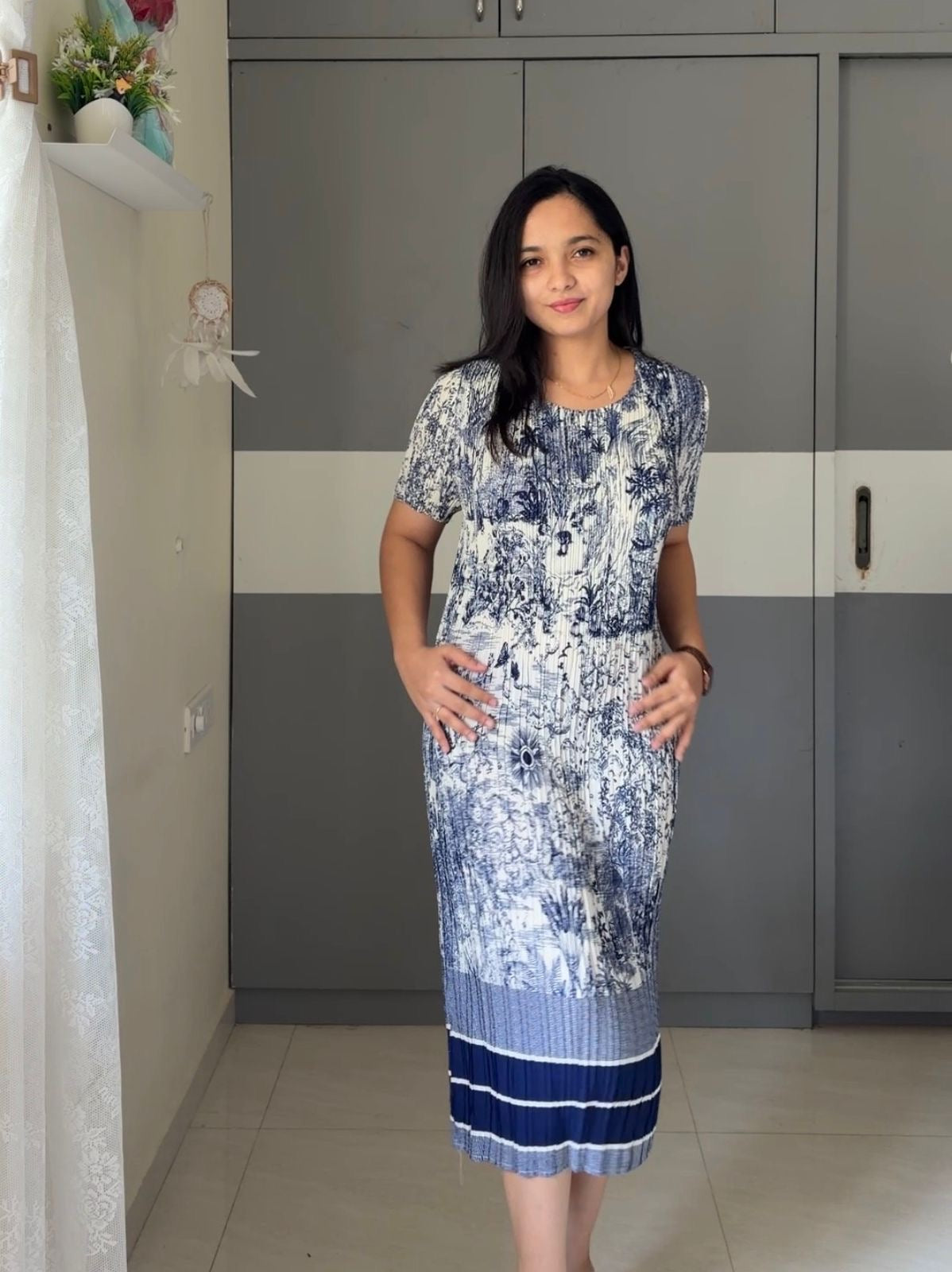 Tilly Pleated Midi Dress