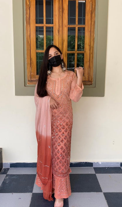 Anika Chikankari Ombre Sets