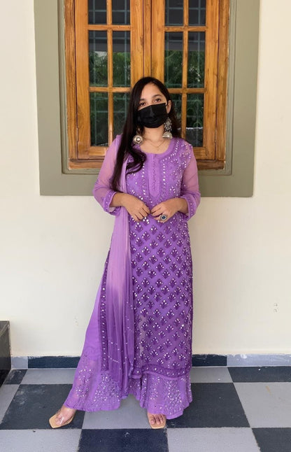 Anika Chikankari Ombre Sets