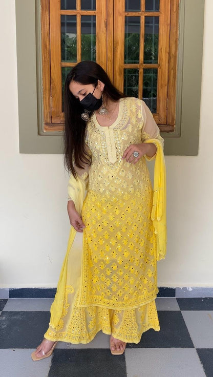 Anika Chikankari Ombre Sets