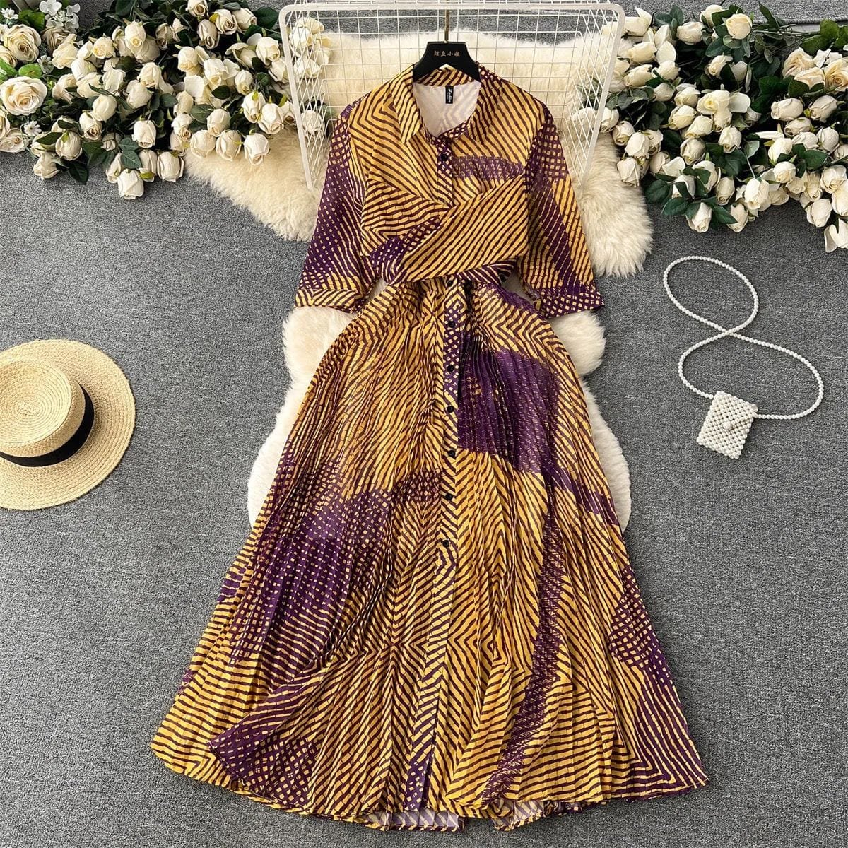 Zula Pleated Dress