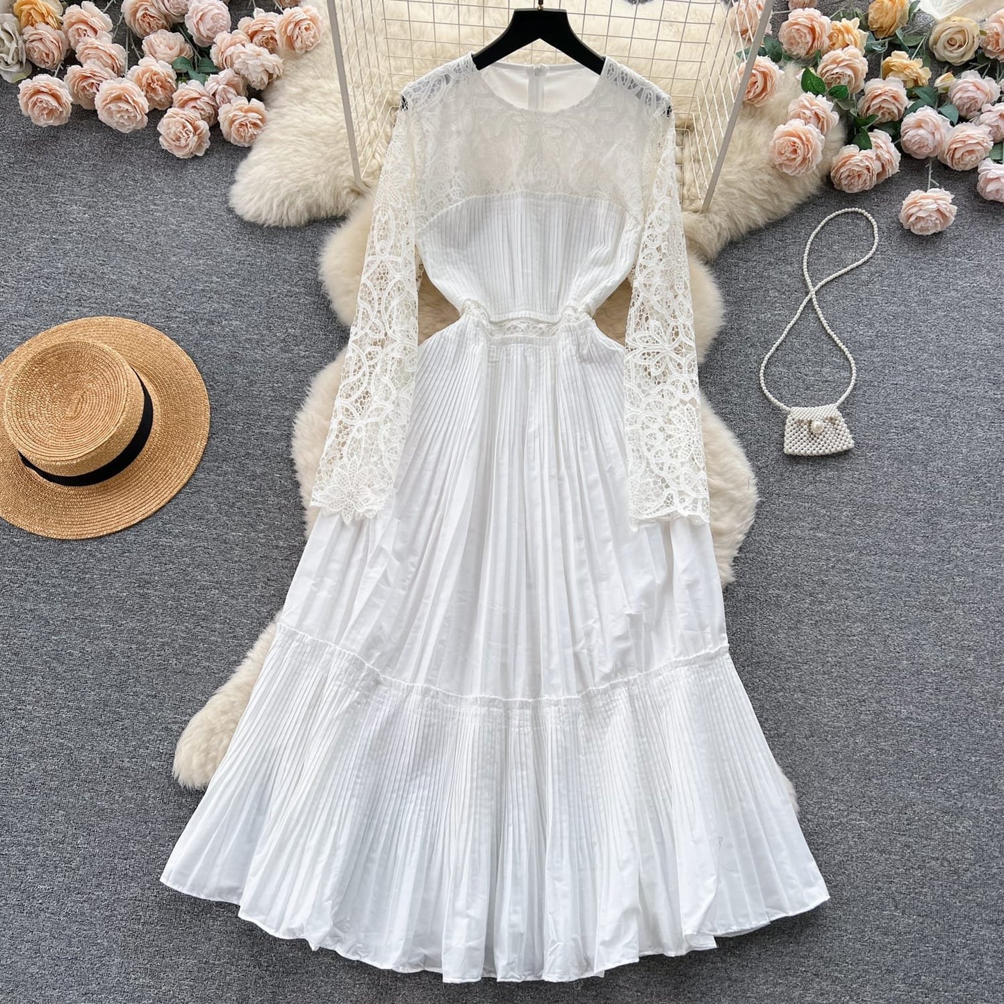 Cairo Pleated Dress