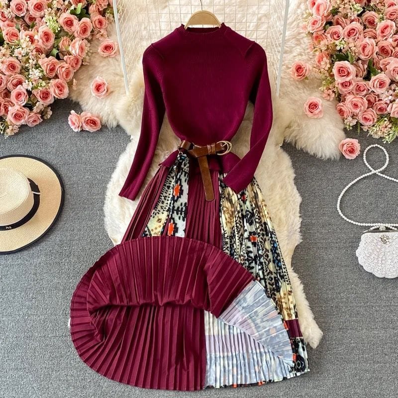 Aurelia Pleated Dress