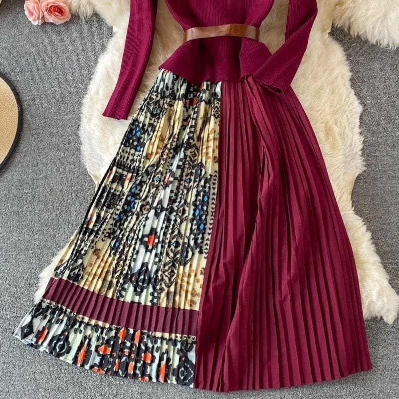 Aurelia Pleated Dress