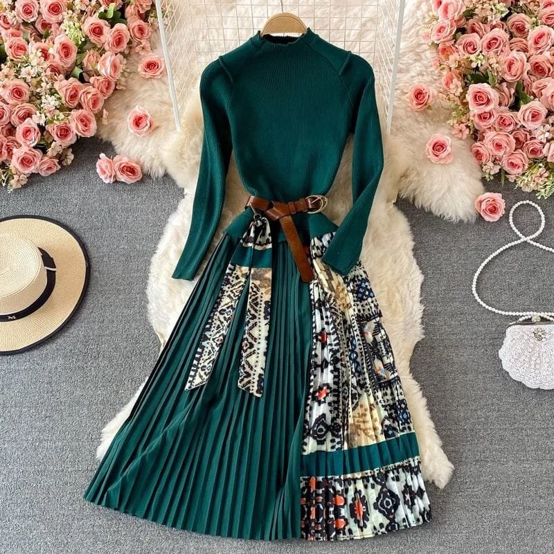 Aurelia Pleated Dress