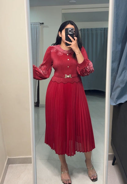 Zori Exclusive Pleated Dress