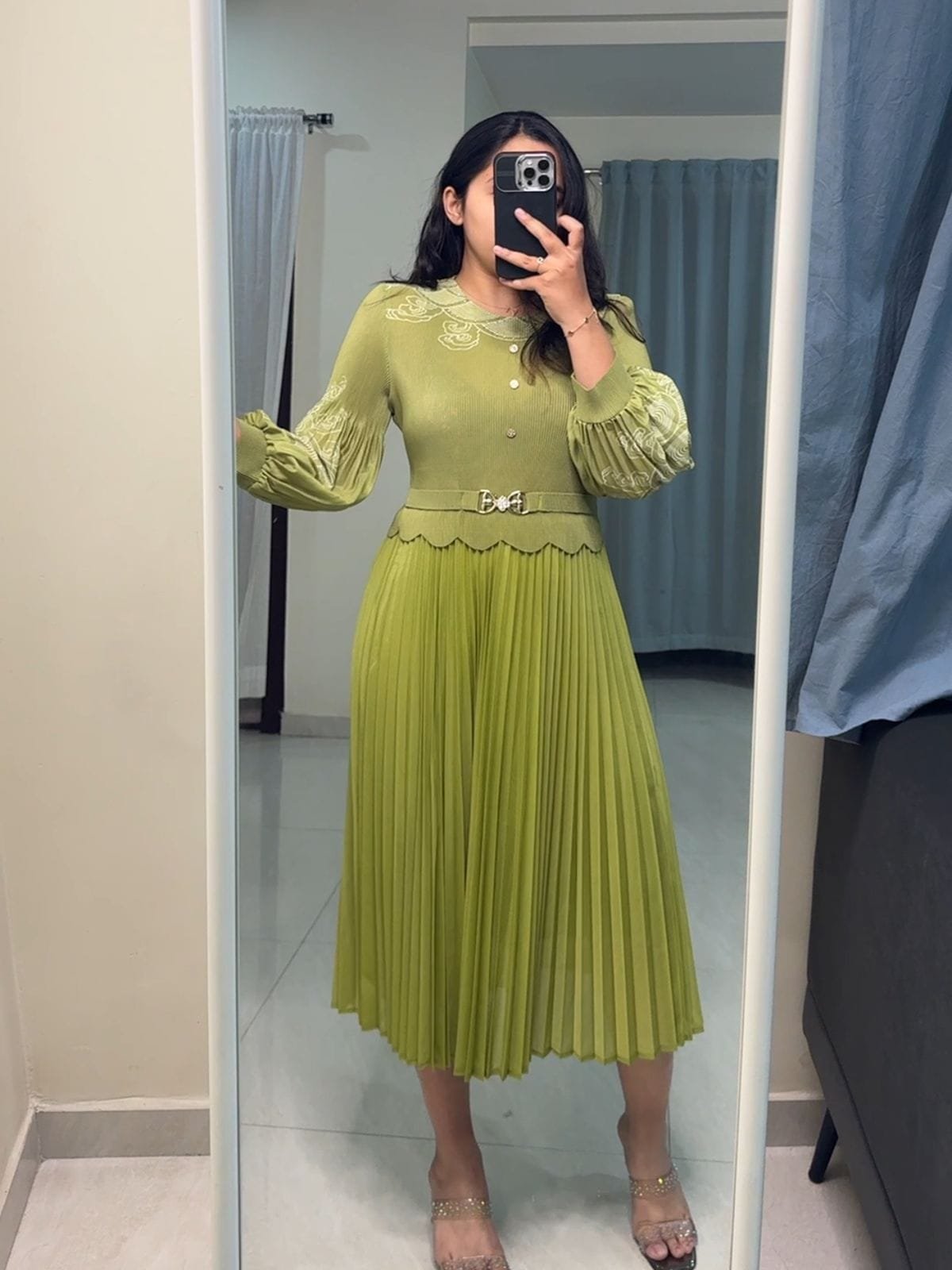 Zori Exclusive Pleated Dress