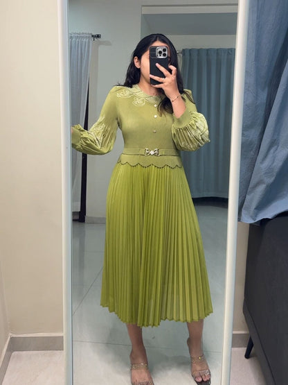 Zori Exclusive Pleated Dress