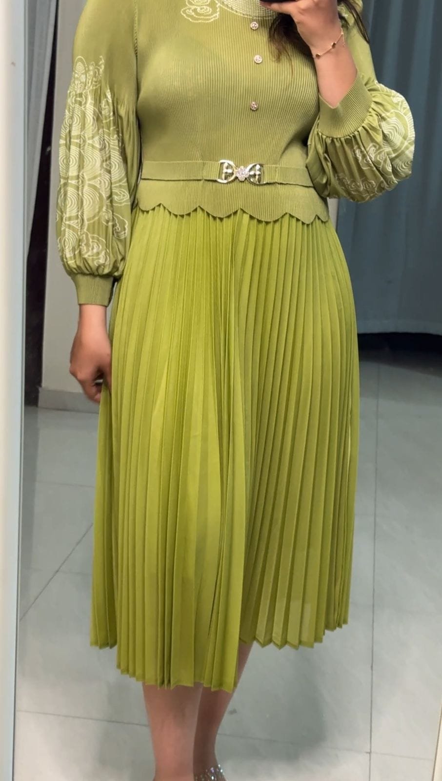 Zori Exclusive Pleated Dress
