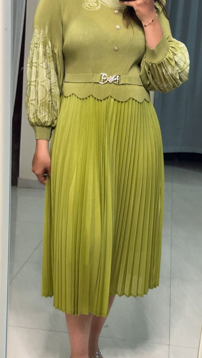 Zori Exclusive Pleated Dress