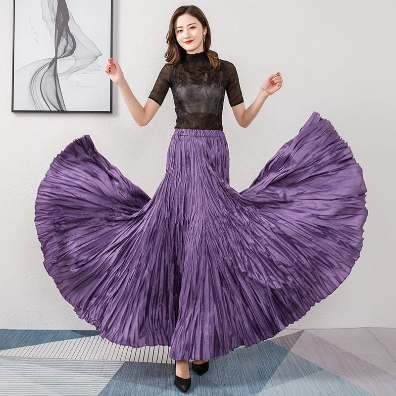 Quira Silk Flare Skirts