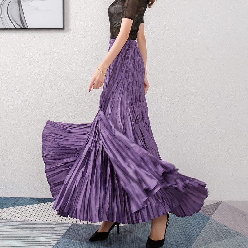 Quira Silk Flare Skirts