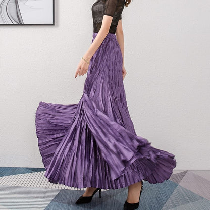 Quira Silk Flare Skirts