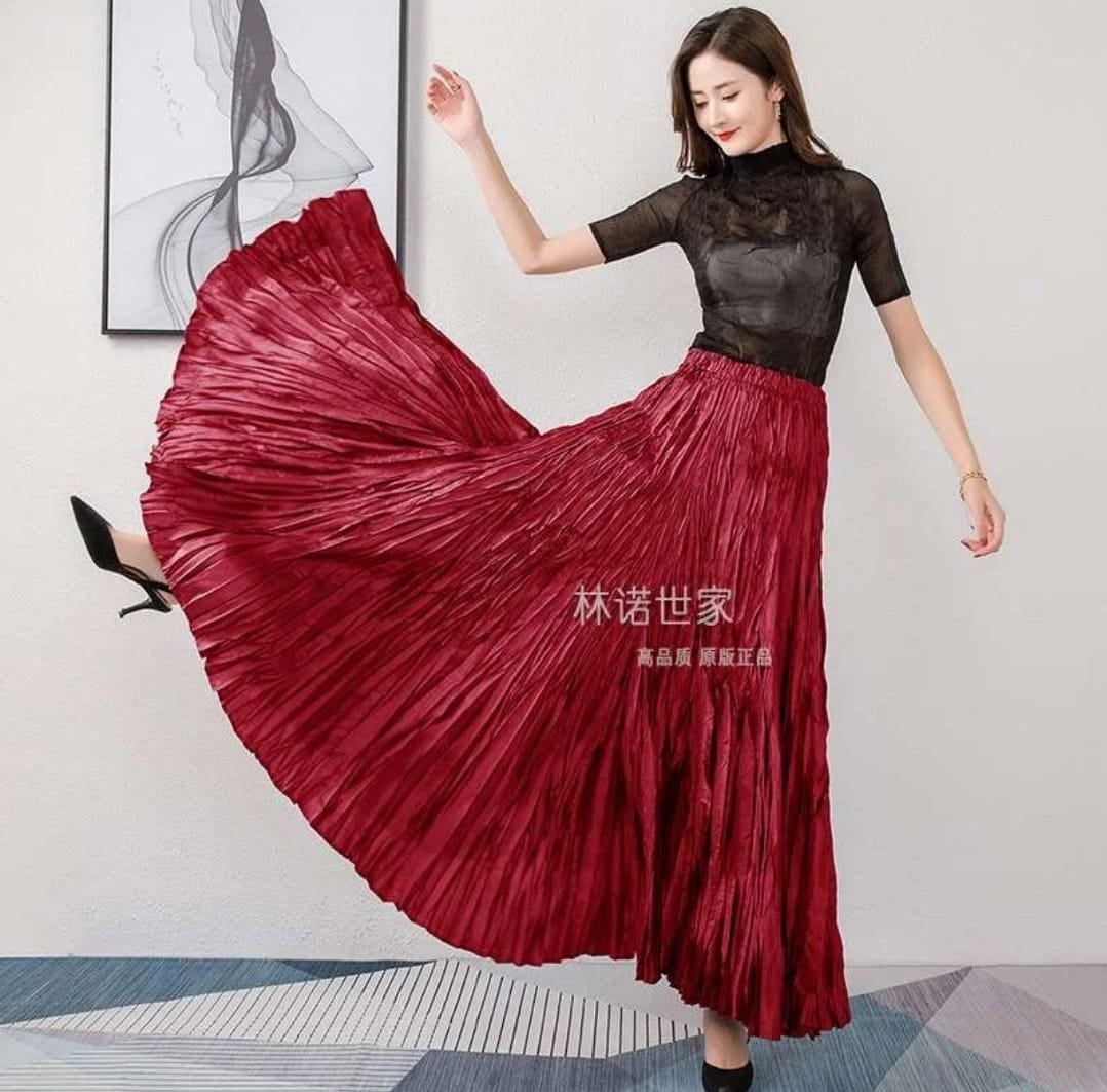 Quira Silk Flare Skirts