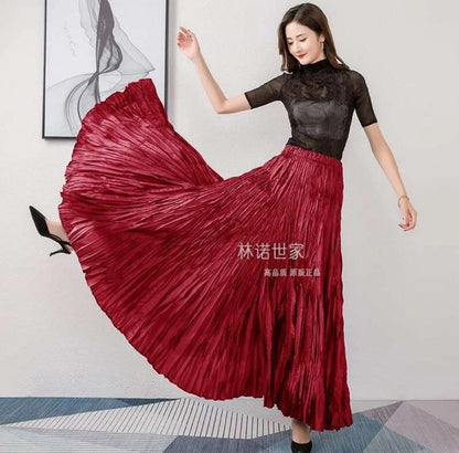 Quira Silk Flare Skirts