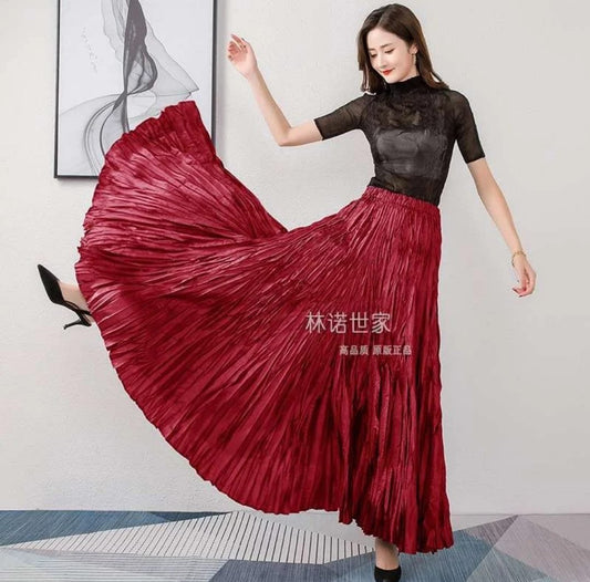Quira Silk Flare Skirts