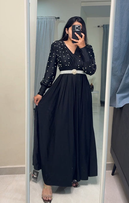 Orli Satin Pearl Dress