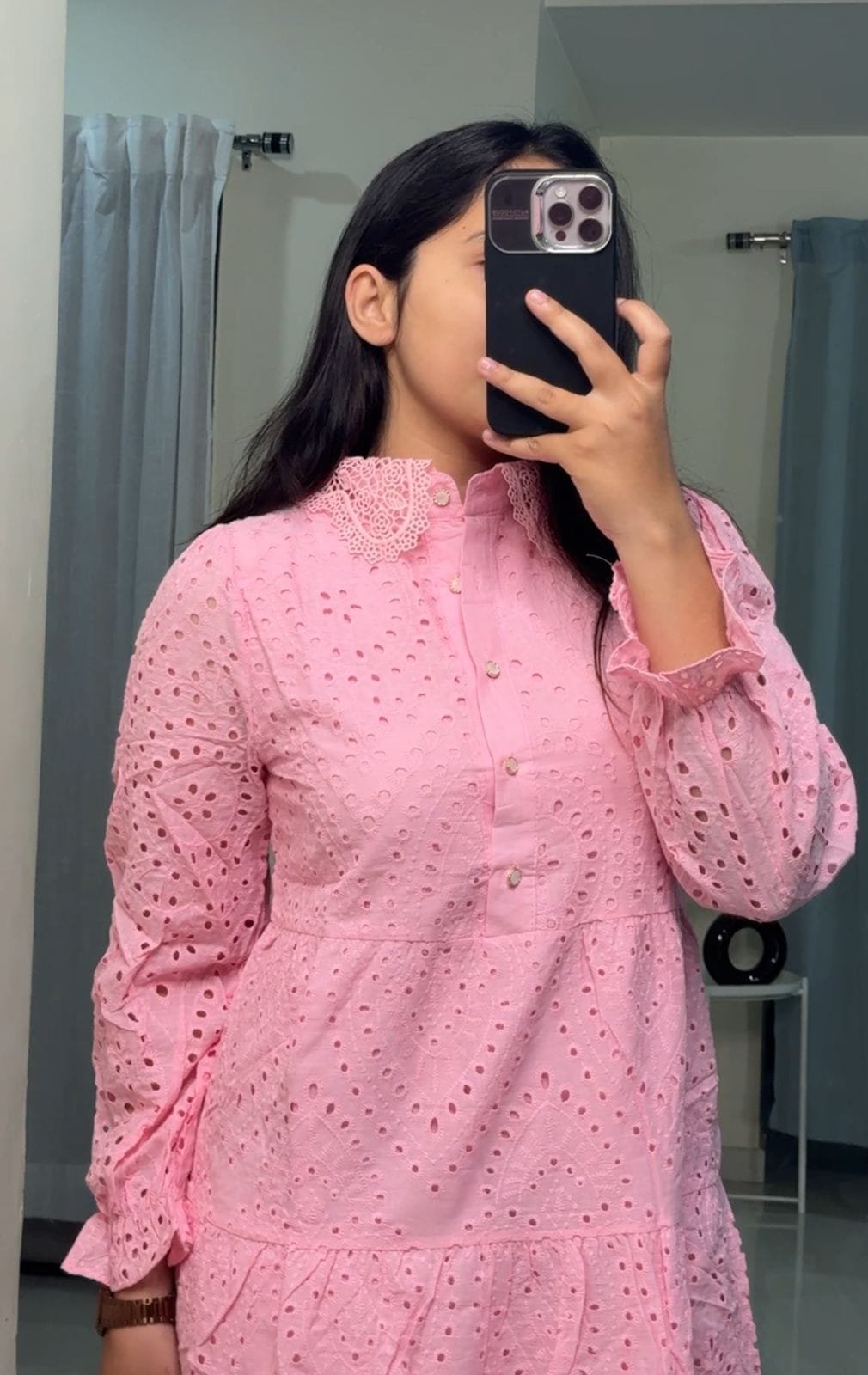 Xena Cotton Cutwork Dress