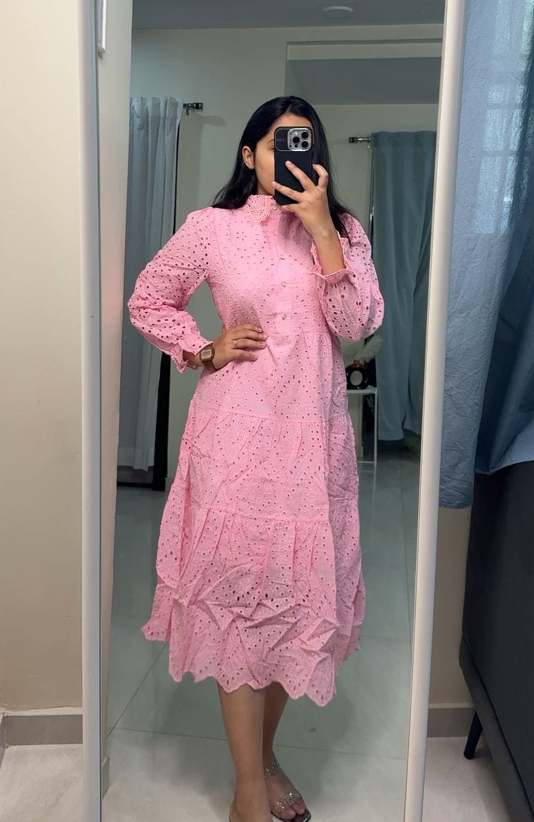 Xena Cotton Cutwork Dress