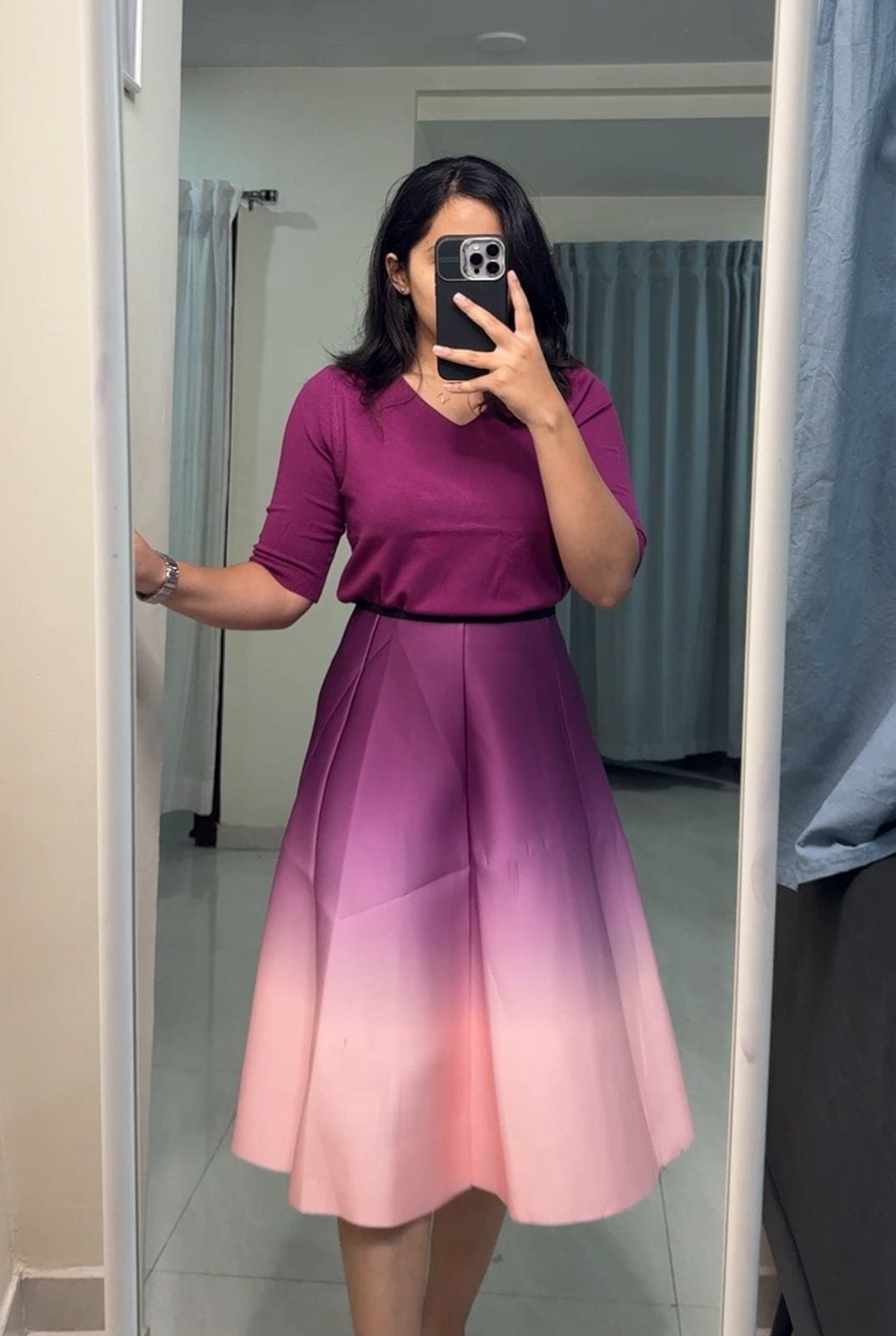 Rize Gradient Printed Skirts image 2