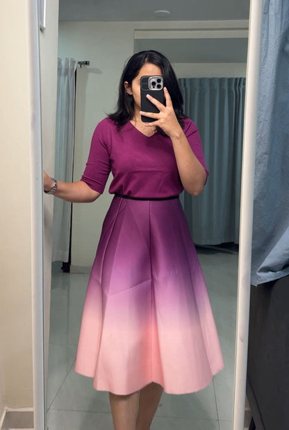 Rize Gradient Printed Skirts image 2