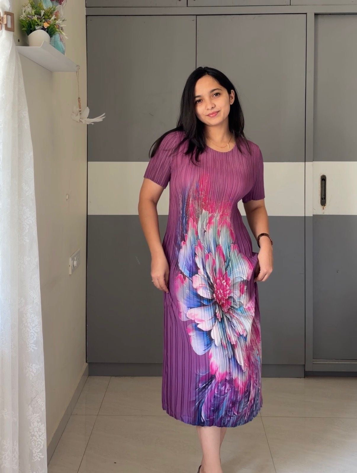 Tilly Pleated Midi Dress 3