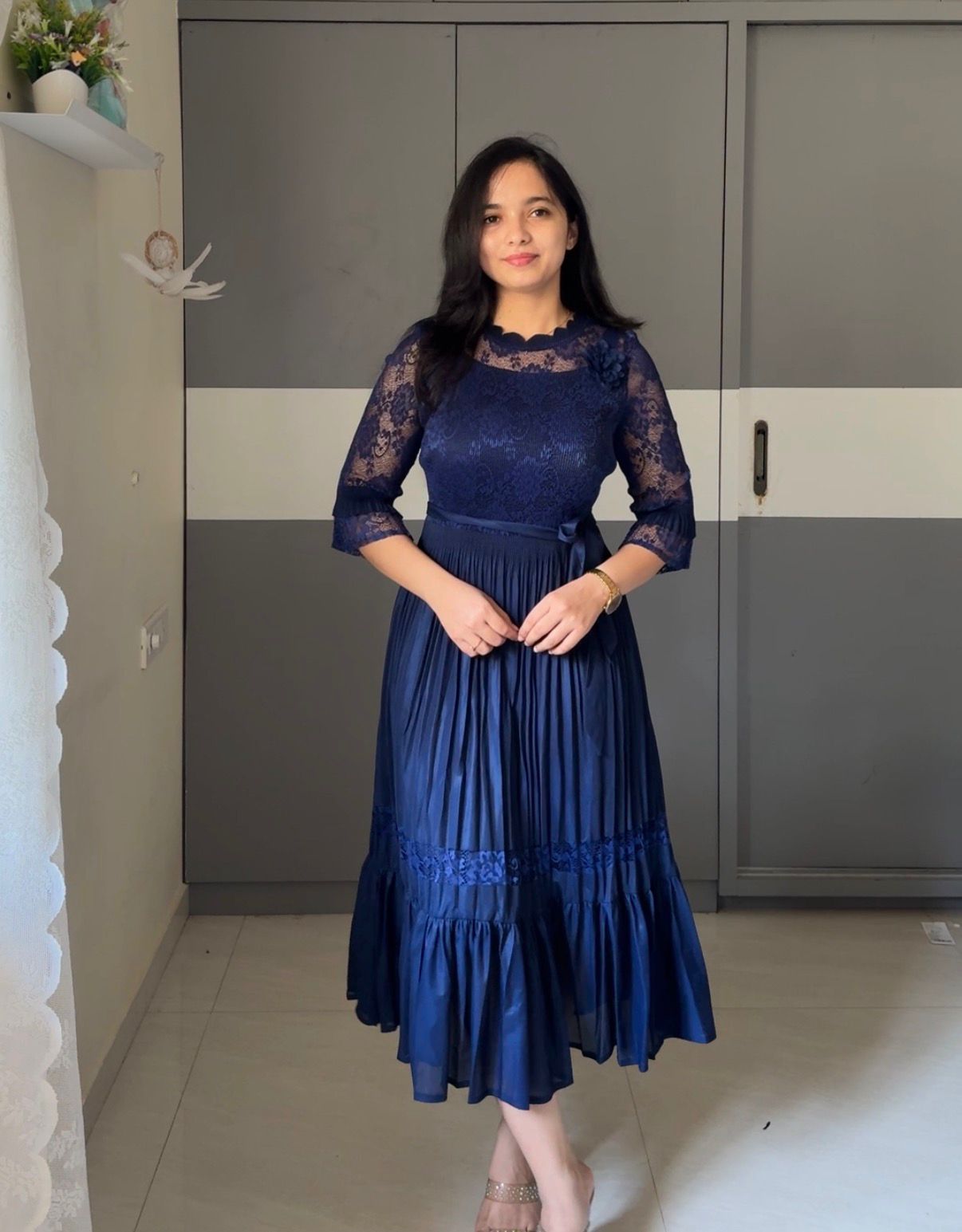 Srija Exclusive Pleated Dress