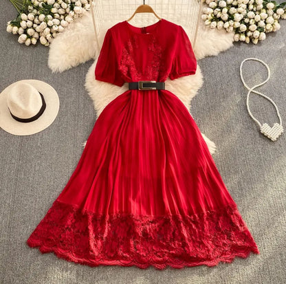 Katie Lace Pleated Dress image 1