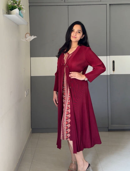 Heritage Panel Pleated Dress