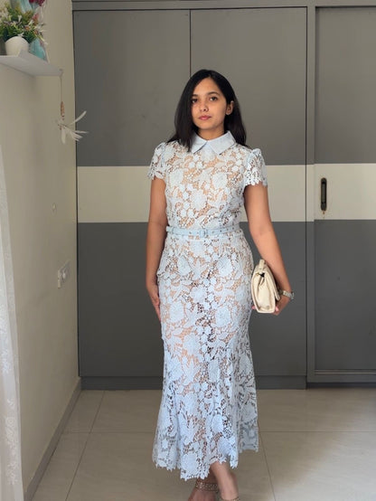 Demi Lace Cutwork Dress