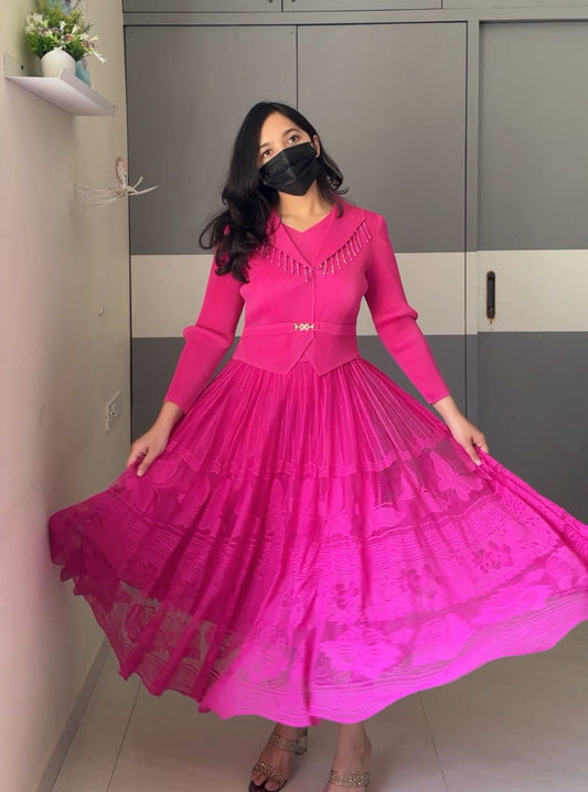 Gavi Exclusive Pleated Dress